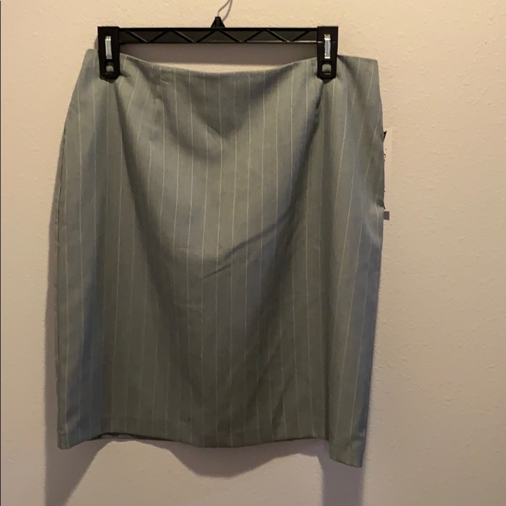 Women’s Skirt Gray pin striped. Lined. Size 16.NWT